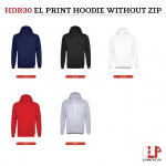 El Print Hoodie Without Zip